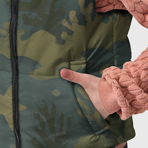 Детский жилет Подводный камуфляж из рыб / 3D-Черный – фото 5