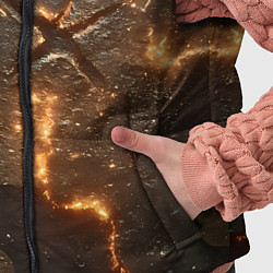 Детский жилет Искры в разломах на камуфляже, цвет: 3D-черный — фото 2