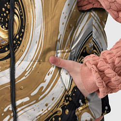 Детский жилет Черный агат и жидкое золото, цвет: 3D-черный — фото 2