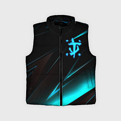 Детский жилет Doom neon stripes, цвет: 3D-черный