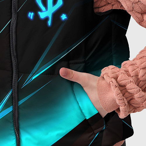 Детский жилет Doom neon stripes / 3D-Черный – фото 5