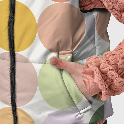 Детский жилет Цветочный горошек / 3D-Черный – фото 5