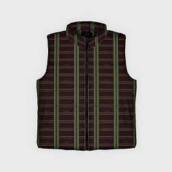 Детский жилет Color brown cage, цвет: 3D-черный
