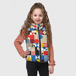 Детский жилет Геометрический балаган, цвет: 3D-черный — фото 2