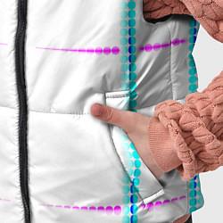 Детский жилет Color white blue pink stripes, цвет: 3D-черный — фото 2