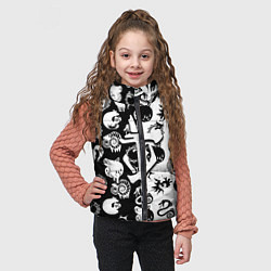 Детский жилет Doom anime black pattern, цвет: 3D-черный — фото 2