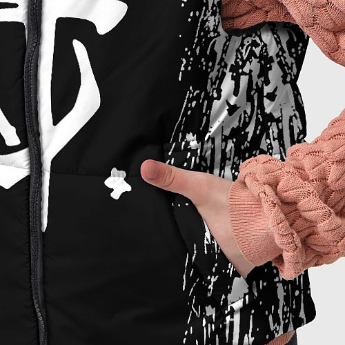 Детский жилет Doom краска белая текстура / 3D-Черный – фото 5