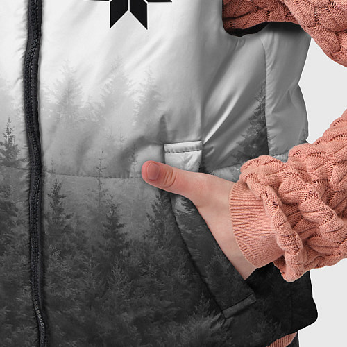 Детский жилет Лес - это мой храм / 3D-Черный – фото 5