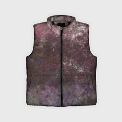 Детский жилет Абстракция - brown-violet scales, цвет: 3D-черный
