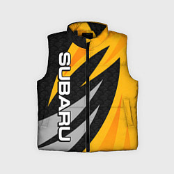 Детский жилет Субару - желтый, цвет: 3D-черный
