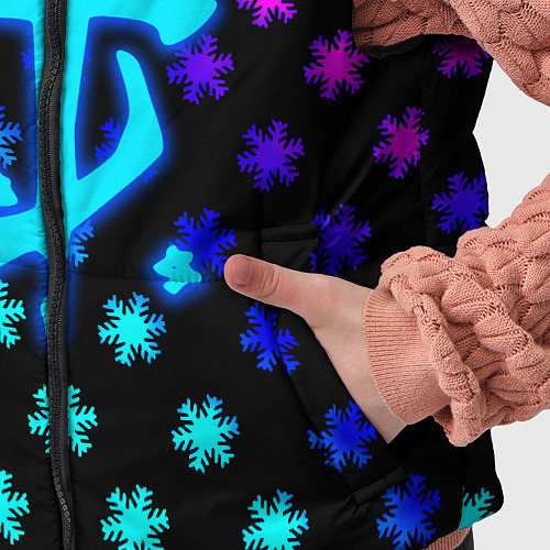 Детский жилет Doom winter neon / 3D-Черный – фото 5