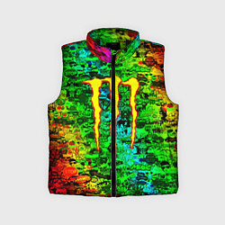 Детский жилет Монстер энерджи стикеры