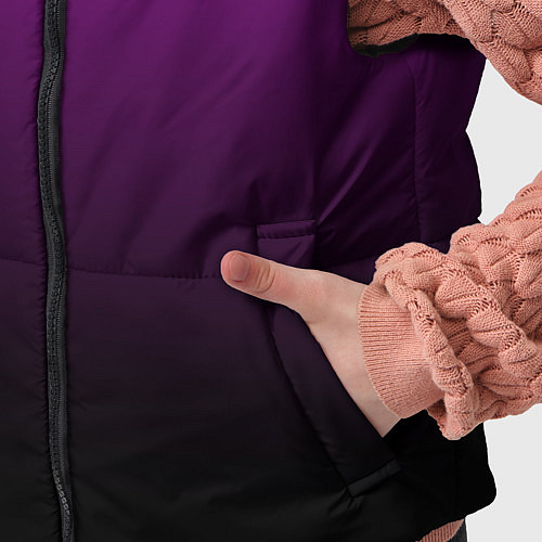 Детский жилет Purple gradient / 3D-Черный – фото 5