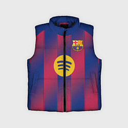 Детский жилет Барселона домашняя форма 2025 2026, цвет: 3D-черный