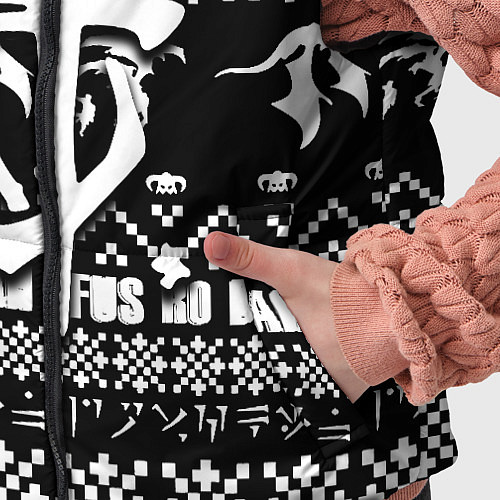 Детский жилет Doom x elders scrolls pattern / 3D-Черный – фото 5