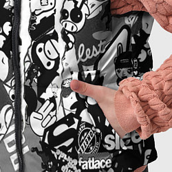 Детский жилет Monster energy black sticker, цвет: 3D-черный — фото 2