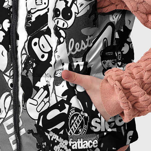 Детский жилет Monster energy black sticker / 3D-Черный – фото 5