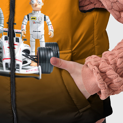 Детский жилет Механик Бендер и пилот формулы 1 Фрай / 3D-Черный – фото 5