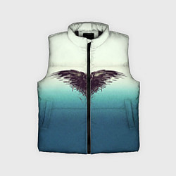 Детский жилет Черный ворон - градиент