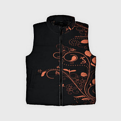 Детский жилет Китайский орнамент, цвет: 3D-черный