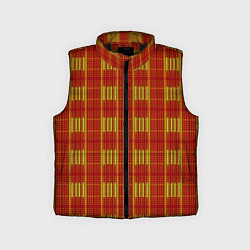 Детский жилет Color neon orange stripes, цвет: 3D-черный