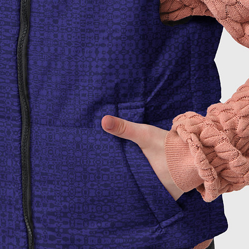Детский жилет Текстурный фиолетовый однотонный / 3D-Черный – фото 5