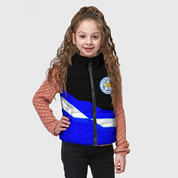 Детский жилет Лестер Сити спорт геометрия, цвет: 3D-черный — фото 2