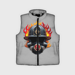 Детский жилет Пожарник, цвет: 3D-черный