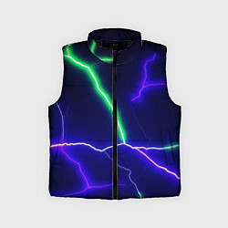 Детский жилет Multicolored lightning, цвет: 3D-черный