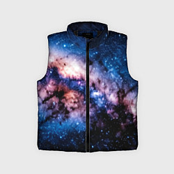 Детский жилет Фантастический космос звёзды и туманности, цвет: 3D-черный
