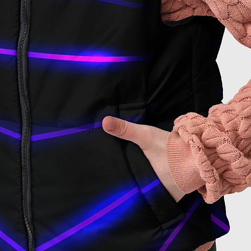 Детский жилет Color black neon stripes / 3D-Черный – фото 5
