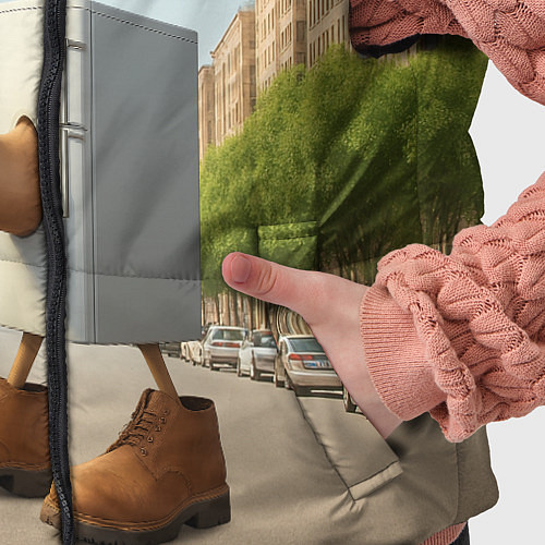 Детский жилет Фриго Камело мем / 3D-Черный – фото 5