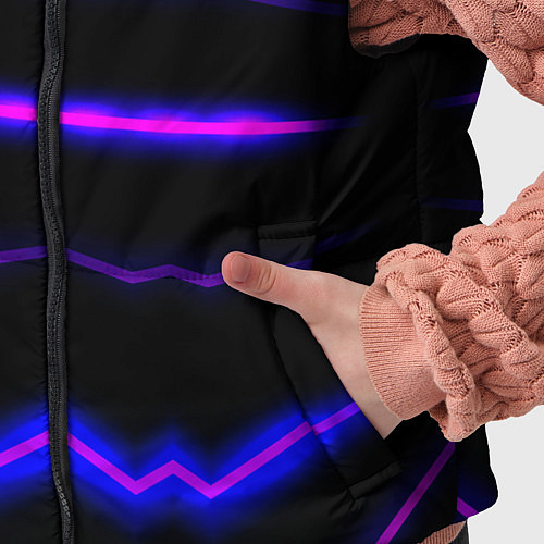 Детский жилет Color multicoloured neon stripes / 3D-Черный – фото 5
