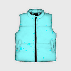 Детский жилет Color light blue shapes, цвет: 3D-черный