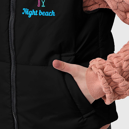 Детский жилет Night beach / 3D-Черный – фото 5