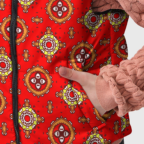 Детский жилет Яркий узор в этническом стиле / 3D-Черный – фото 5