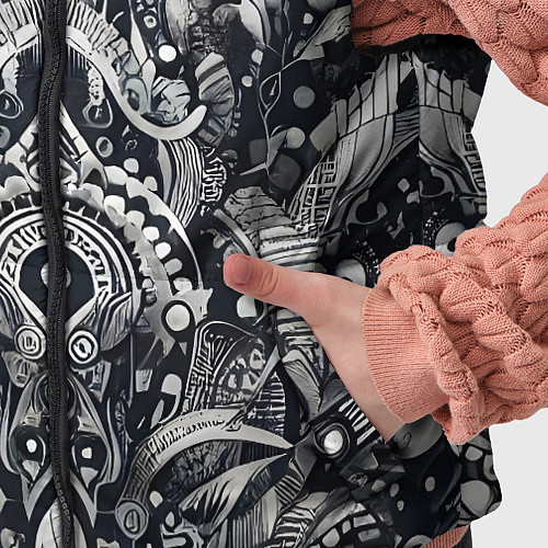 Детский жилет Abstract pattern - graffiti / 3D-Черный – фото 5