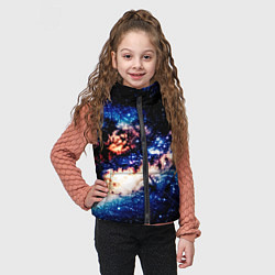 Детский жилет Бесконечный космос и туманность, цвет: 3D-черный — фото 2