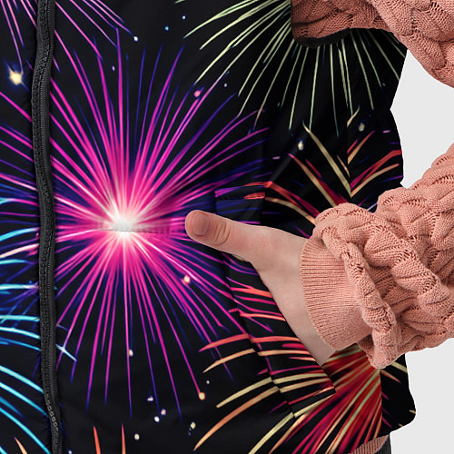 Детский жилет Стилизованный праздничный салют / 3D-Черный – фото 5