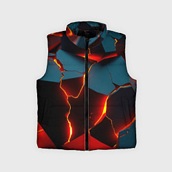 Детский жилет Orange glow, цвет: 3D-черный