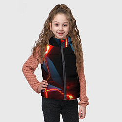 Детский жилет Tile breaking, цвет: 3D-черный — фото 2