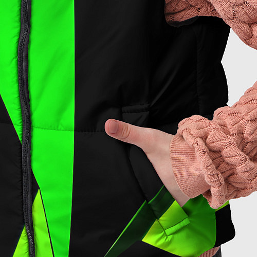 Детский жилет Green tiles / 3D-Черный – фото 5