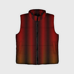 Детский жилет Neon red orange lines, цвет: 3D-черный
