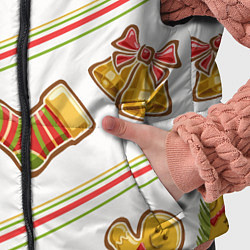 Детский жилет Рождественский дух, цвет: 3D-черный — фото 2