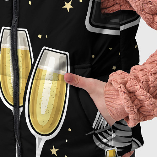 Детский жилет Новогодний вайб / 3D-Черный – фото 5