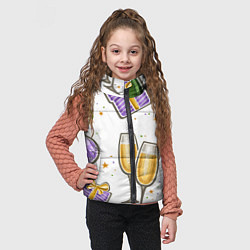 Детский жилет Новогодний вайб, цвет: 3D-черный — фото 2