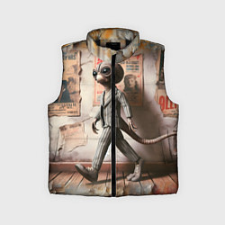 Детский жилет Пришелец в костюме в полосочку, цвет: 3D-черный