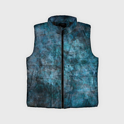 Детский жилет Абстракция - dark blue, цвет: 3D-черный