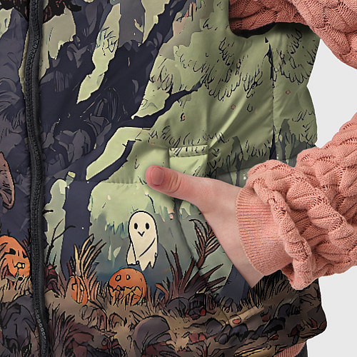 Детский жилет Призрачный лес / 3D-Черный – фото 5