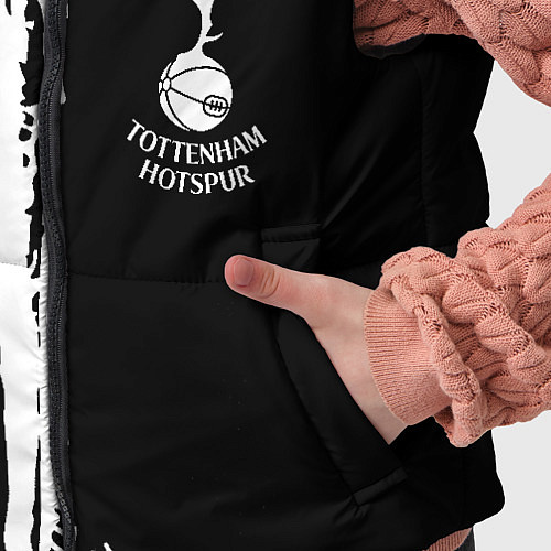 Детский жилет Tottenham Hotspur белые краски / 3D-Черный – фото 5